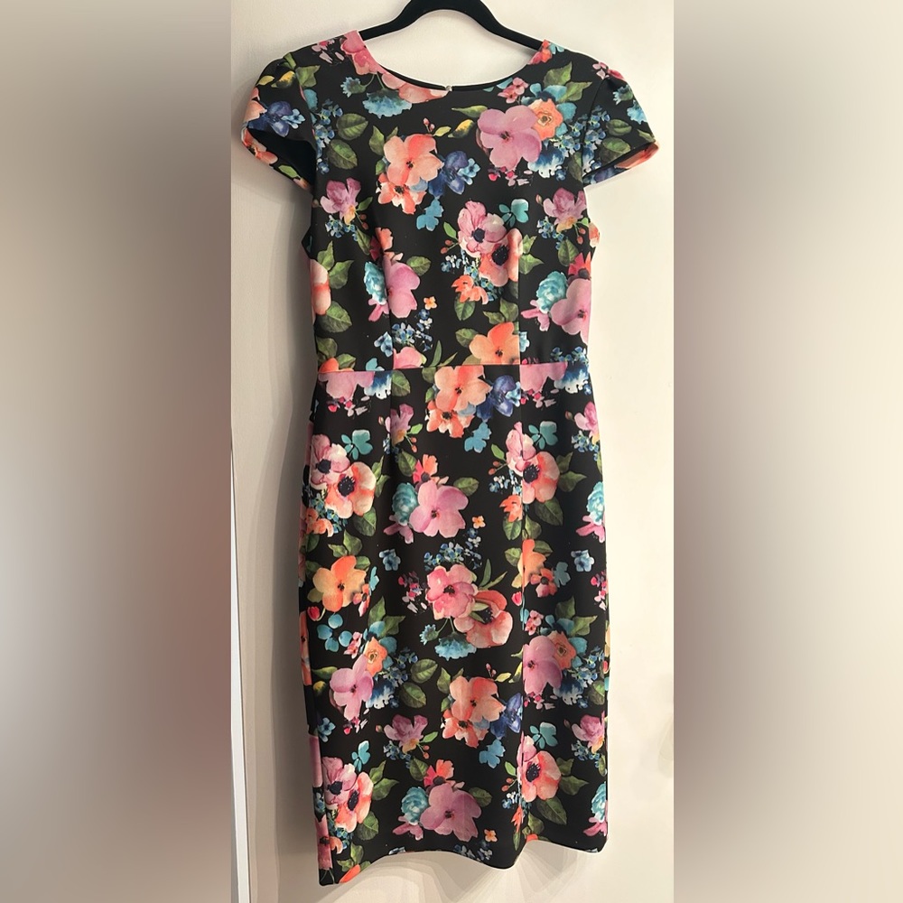 Cap sleeve Floral “Betsey Johnson” dress